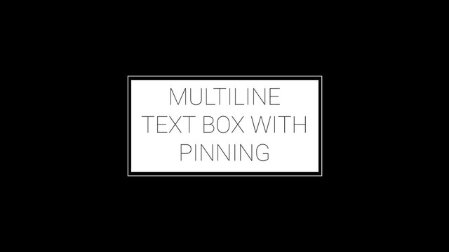 Multi-line Text Box Title