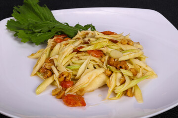 Green mango salad with seafood