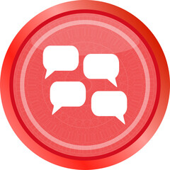 Fototapeta premium abstract cloud set icon. speech bubbles, symbol. Round button. Cloud icon