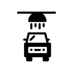 Car wash icon isolated on white background.