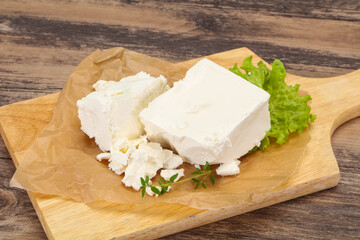 Greek traditional Feta soft cheese