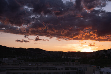 Atardecer en la ciudad
