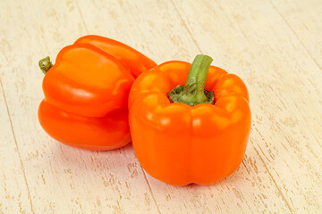 Orange sweet tasty Bell Pepper
