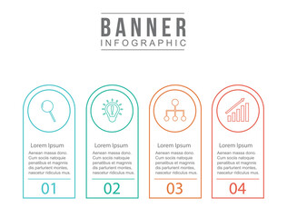 Vector business Infographic. Template for cycle diagram, graph and presentation. Business concept with various options.