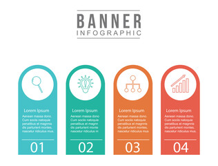 Vector business Infographic. Template for cycle diagram, graph and presentation. Business concept with various options.
