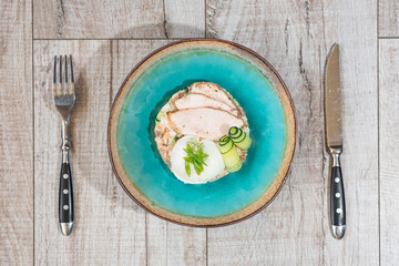 Tasty and hearty salad Olivier