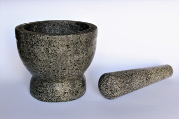 Mortar and pestle made of stone