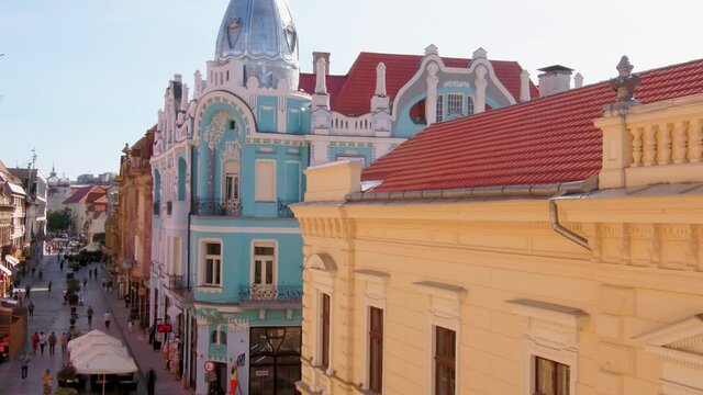 Historical Buildings Architecture Facade Aerial City Centre Town Square Oradea