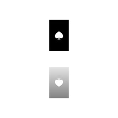 Playing card icon flat