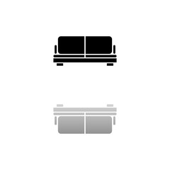 Sofa icon flat