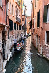 Fototapeta na wymiar gondola in venice canal