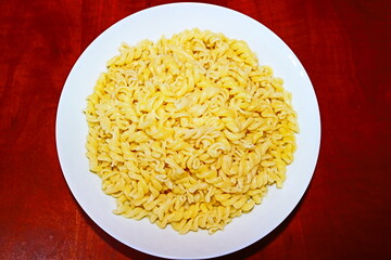 pasta on a plate