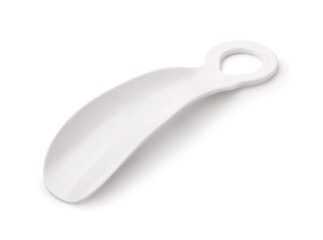 White plastic shoehorn