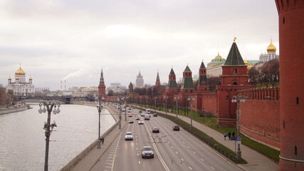 Obraz premium Kremlin wall in the capital of Russia- Moscow