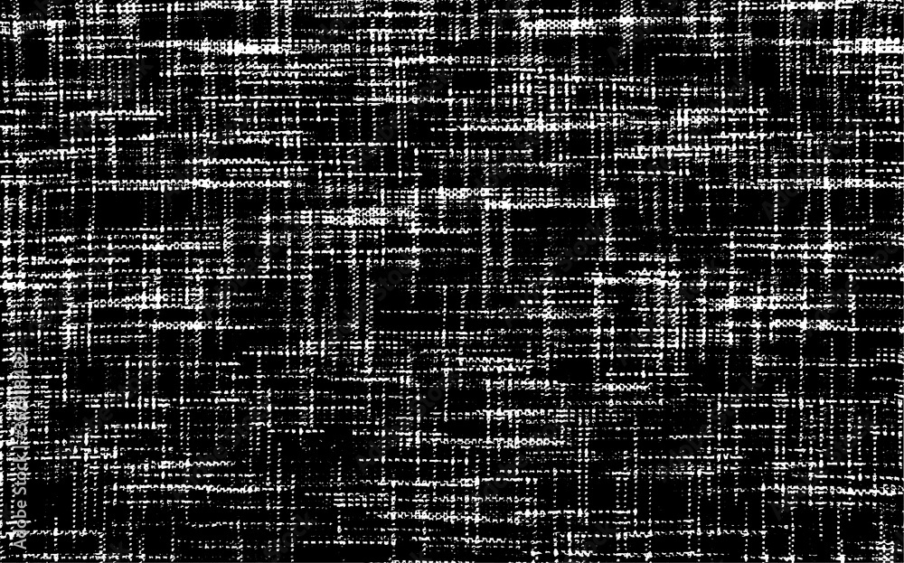 Poster vector fabric texture. distressed texture of weaving fabric. grunge background. abstract halftone ve