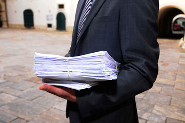 Files and paperwork in the administration