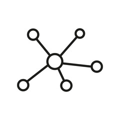 molecule icon. molecule vector design