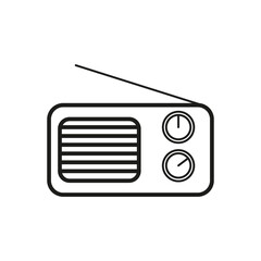 radio icon. radio vector design