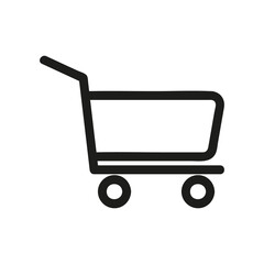 shopping cart icon. shopping cart vector design