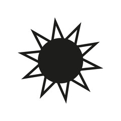 sun icon. sun vector design