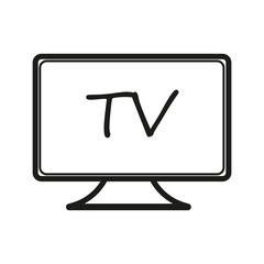 tv icon. tv vector design