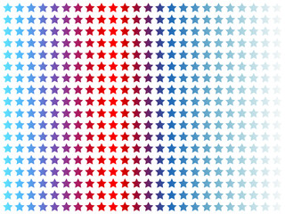 4th July independence day background. US flag in the form of stars in colors. Template design, vector illustration. Stock vector illustration.