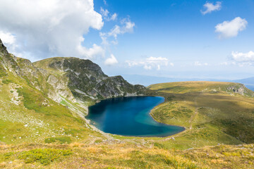Fototapeta premium Landscape with The Kidney Lake, Rila Mountain, Bulgaria