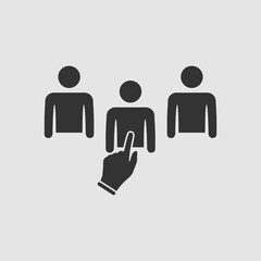 Chosen one icon flat