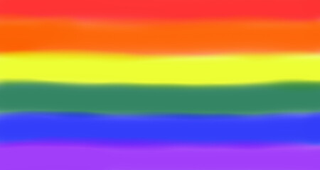 LGBTQI colored paint with watercolor on canvas, creative colorful texture with pastel colors