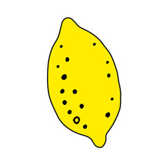 Yellow summer lemon, bright fruit.