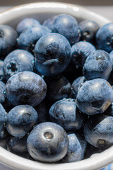 fresh bule berries in a bowl
