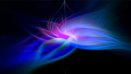 abstract blue background with glowing lines
