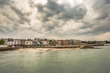 Obraz premium Beautiful view of Ryde,Isle of Wight,Ryde has a great selection of boutique shops,museums and galleries for you to visit along with lots of other things to see and do along its esplanade.
