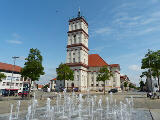 The Neustrelitz Evangelical Lutheran Church built its current form in several sections in the 18th...