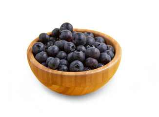 blueberries in a bowl Save with clipping path. 