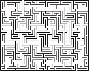 Illustration of big  Maze / Labyrinth with entry and exit