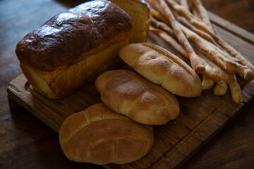 Homemade bread group bakerys