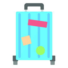 Luggage Travel Emoji Vector Design Art Trendy Communication Chat Elements