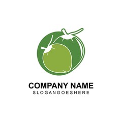 Creative modern coconut sign logo design template. Oil, Fresh, Fruit, Spa, Beauty, Summer