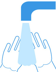 Washing of hands vector. Hygiene dispenser, infection control against colds, flu, corona-virus. Sanitizer or liquid soap applications in simple style.