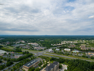 Fototapeta na wymiar Aerial view of Sterling, Loudoun County, Virginia.