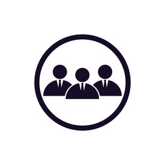 People icon vector. Vector illustration eps 10