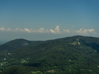 Fototapeta na wymiar mountain landscape with clouds