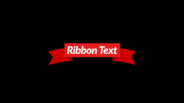 Ribbon Text Title