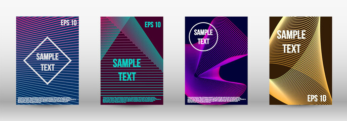 Geometric template with lines 