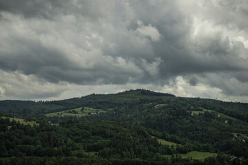 Fototapeta premium clouds over the mountains