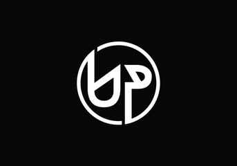 Initial Monogram Letter U P Logo Design Vector Template. UP Letter Logo Design
