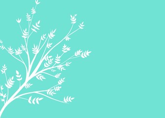 abstract floral background branch leaves illustration 
