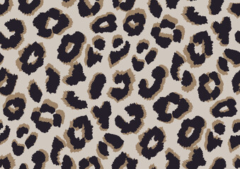 Bold abstracted leopard skin seamless pattern design. Jaguar, leopard, cheetah, panther animal print. Seamless camouflage