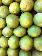 Delicious fresh raw fig fruits freshly collected, in Puglia